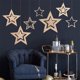 thumbnail image 5 of Wosthever 7 piezas de decoraciones de estrellas, colgantes de estrellas colgantes ahuecados, adornos decorativos para festival de actividades, Kits de decoración para fiestas champán, 5 of 6