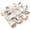 15.7"-16.1", variant on Gas Fireplace Logs, Birch Logs 6 count Fireplace Decor Fireplace Logs for Gas Fireplace Insert, Ceramic White Birch Faux Fireplace Fire Logs for Vented, Indoor Outdoor Fireplace Firebowl
