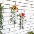 thumbnail image 3 of Bienvenida De Metal, Colgador De Puerta De Flores, Letrero De Pared Para Decoración De Puerta De Jardín seitruly HA042797-02, 3 of 6