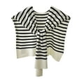 thumbnail image 2 of TMOYZQ Sweater Shawl Wraps for Women Striped Pashmina Knitted Knotted Shawls Travel Casual Scarf Cape Shoulder Tops Fashion Wrap on Sale Clearance, 2 of 3