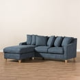 thumbnail image 4 of Baxton Studio Winslow Gauche Face Sectionnelle en Bleu, 4 of 6