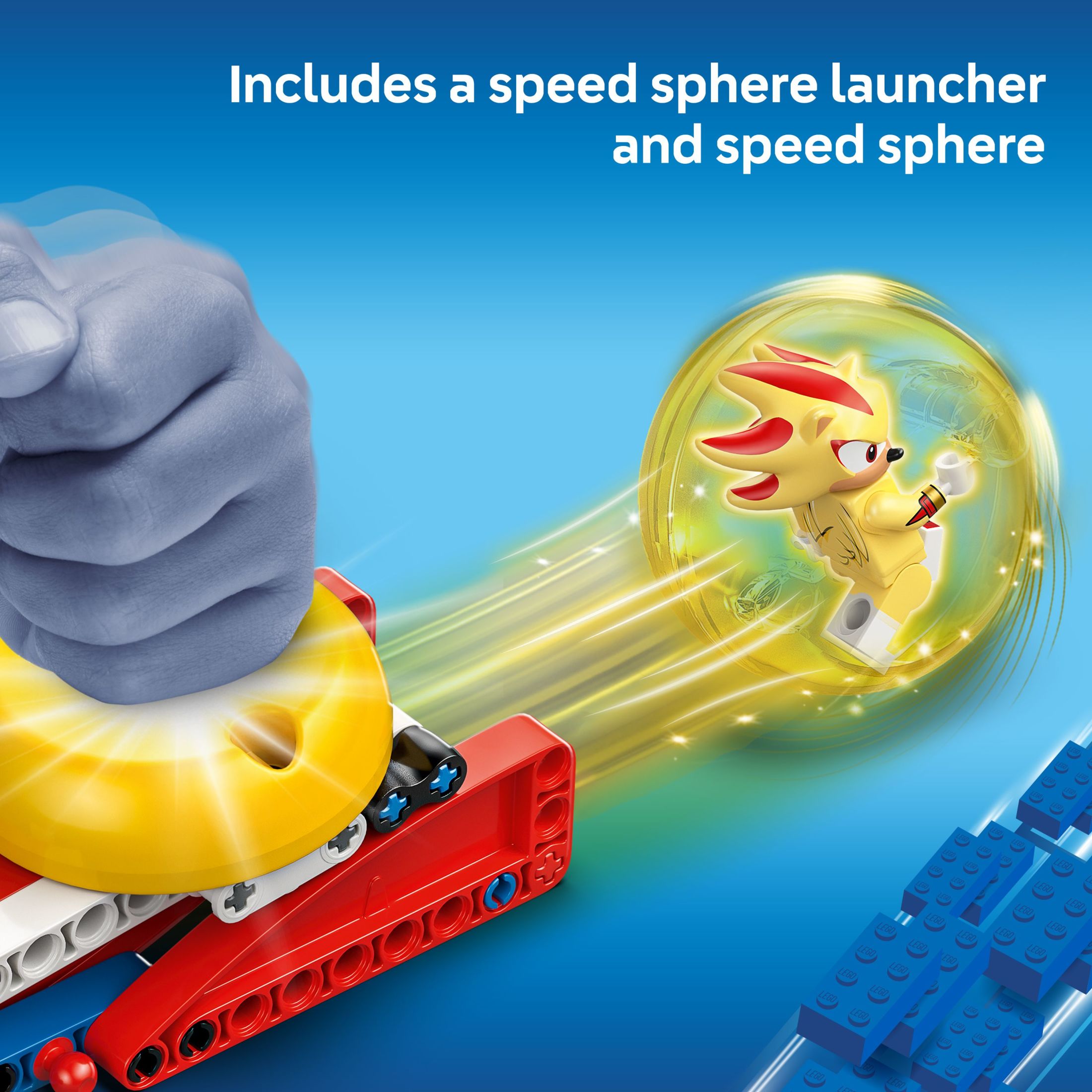 LEGO Sonic the Hedgehog Super Shadow vs. Biolizard - Juguete de construcción para niños, niñas y niños, de 9 años en adelante - Set de juego de simulación con 2 minifiguras y lanzador de esfera de velocidad - Idea de regalo para cumpleaños - 77003 4