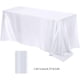 thumbnail image 3 of Mantel de satén, mantel para banquetes, brillante, color liso, para bodas y eventos en hoteles, resistente, plegable, 100% poliéster, para salón de banquetes,Wsvlmg, 3 of 9