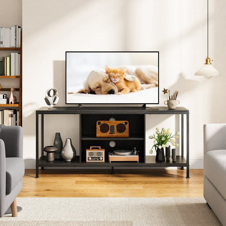 Aiho Mid-Century Wooden TV Stand for TVs up to 65