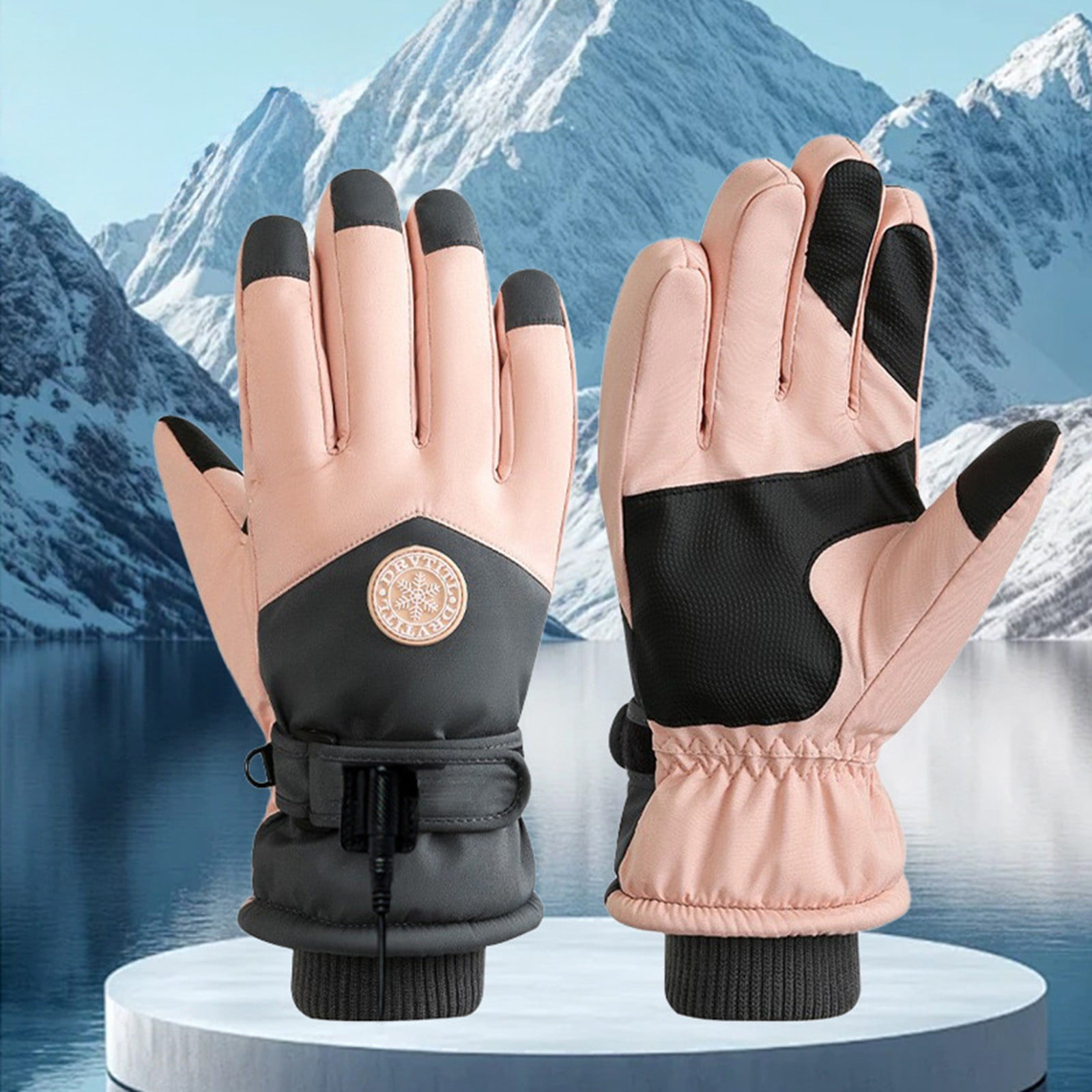Rechargeable USB Heated Gloves for Men Women Electric Gloves with Touchscreen Heated Hand Warmer for Work Cycling Skiing Outdoor Activities