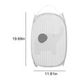 thumbnail image 3 of Iumwxz Mesh Popup Laundry Hamper Foldable Portable Dirty Clothes Basket with Large Capacity and Breathable Mesh for Bedroom College Dorm Travel and Storage, 3 of 6