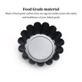 thumbnail image 4 of Cateissary 8x moldes de tarta negros resistentes a altas temperaturas para moldes de tarta de huevo reutilizables profesionales Herramientas y accesorios para hornear, 4 of 6