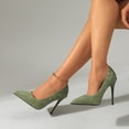 thumbnail image 6 of Women's Patterned Pointed Toe Stiletto Heels, Slip-On Comfortable Dress Shoes, Fashion High Heel Pumps for Party & Daily Wear, 6 of 10