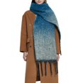 thumbnail image 5 of Women's Scarves Shawl Europe And The United States Winter Thickened Collar Loop Yarn Coarse Fringe Gradient Color Scarf, Women's Accessories Scarf, 5 of 6