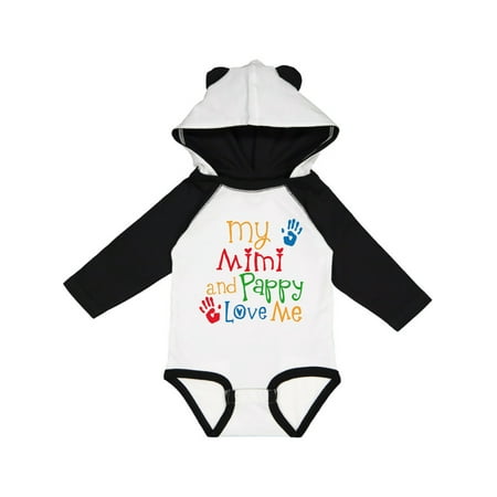

Inktastic Mimi and Pappy Love Me Gift Baby Boy or Baby Girl Long Sleeve Bodysuit