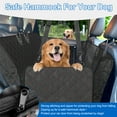 thumbnail image 4 of Dog Car Seat Cover for Back Seat, Waterproof Car Seat Protector for Dogs with Side Flaps, Scratchproof Dog Backseat Cover, Durable Nonslip Dog Hammock for Sedans, Trucks, SUVs, Standard, 4 of 8