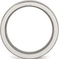 thumbnail image 2 of Titanium Base With Polished Black Ceramic Center Flat 8mm Band (Size 8) Made In China tb383-8, 2 of 5