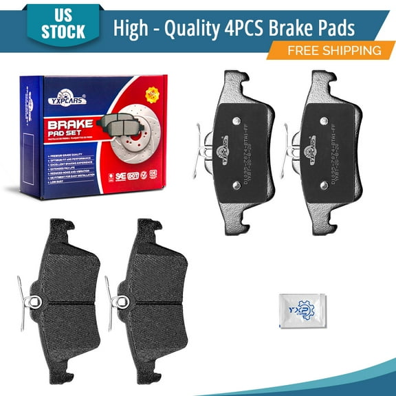 YXPCARS 4PCS Rear Ceramic Brake Pads (D1095) for Mazda 3 2006-2013 L4 2.0L ONLY