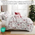thumbnail image 2 of Southshore Fine Living, Inc. Twin Quilt Set w/ Shams & Throw Pillows, Cute Christmas Tree Print, 2 of 8