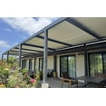 thumbnail image 3 of PURPLE LEAF 11' x 28' Patio Louvered Pergola Outdoor Aluminum Pergola with White Roof Adjustable Hardtop Rainproof Louver for Garden Backyard Deck, 3 of 9