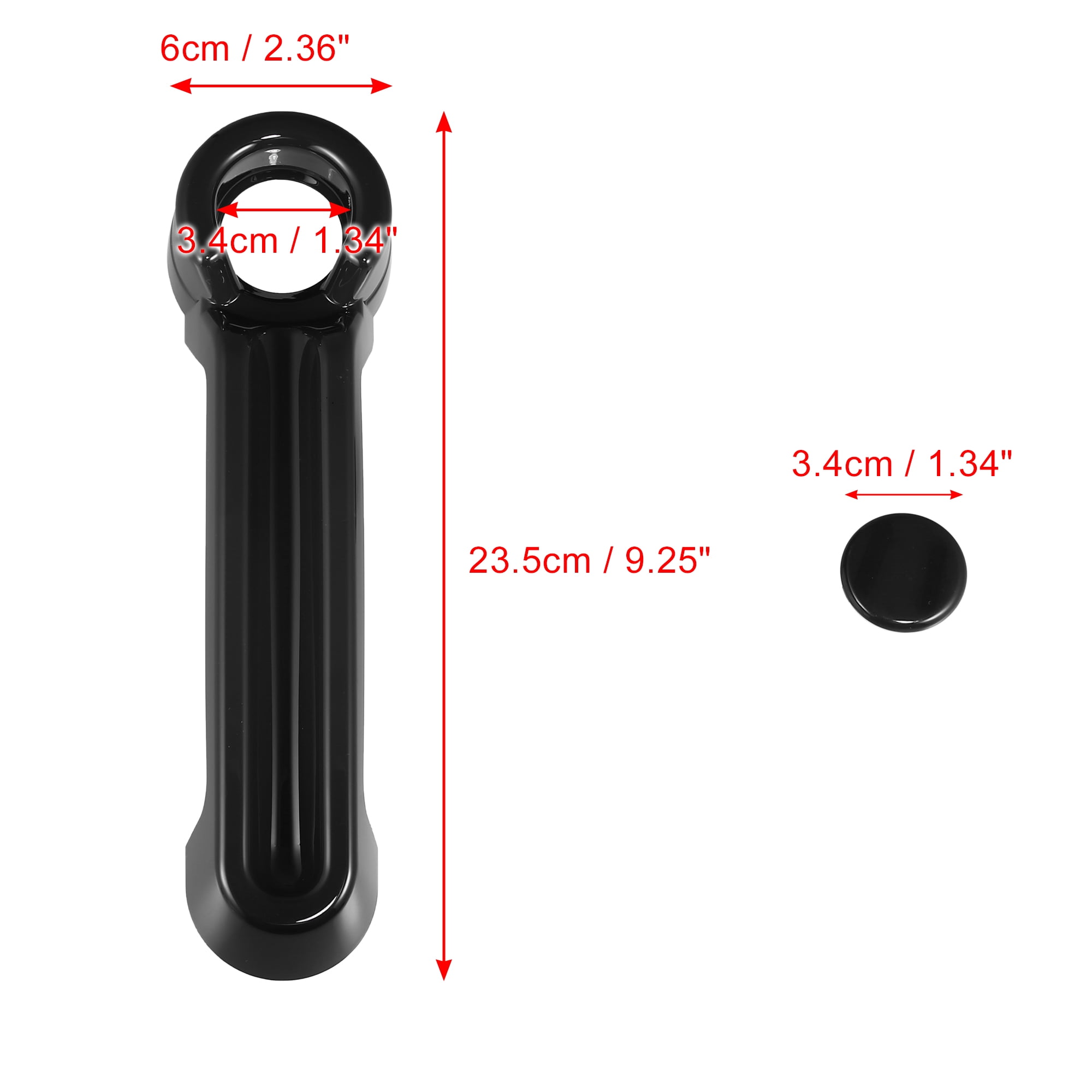 Unique Bargains Exterior Handle Cover Black for Jeep Wrangler JK JKU 2007-2018