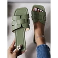 thumbnail image 4 of New Spring And Summer H-Shaped Slippers For Women Fashionable And Casual Style Suitable For Wearing Outdoors One Buckle Flat Sandals With Roman Style, 4 of 7
