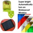thumbnail image 3 of YISITIAN Solar Warning Strobe Light L-Shaped Bracket 360 Degree Outdoor IP48 Waterproof Light Operated Automatically On Save Power for Traffic Cone Construction Light Control Flashing CA919-0222, 3 of 6
