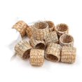 thumbnail image 1 of 12pcs Napkin Rings,water Hyacinth Napkin Holder Rings - Rustic Napkin Rings For Birthday Party, Din, 1 of 5