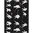 thumbnail image 5 of Hockey Lover Sports Black Tablecloth Oil-Proof Waterproof Kitchen Dining Room Decorative Table Cover for Party Birthday Holiday Outdoor Indoor, 54"X72" Rectangular, 5 of 6
