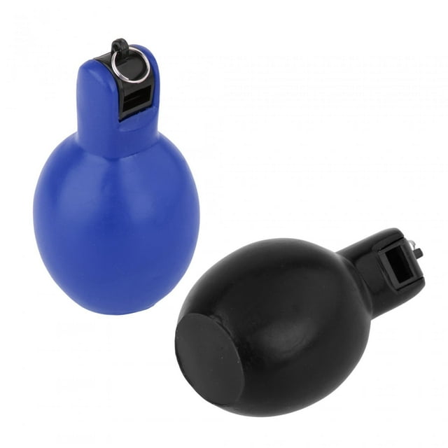 2 Pieces Hand Whistles Manual Lightweight Loud Sound es Whistle for Black and Blue