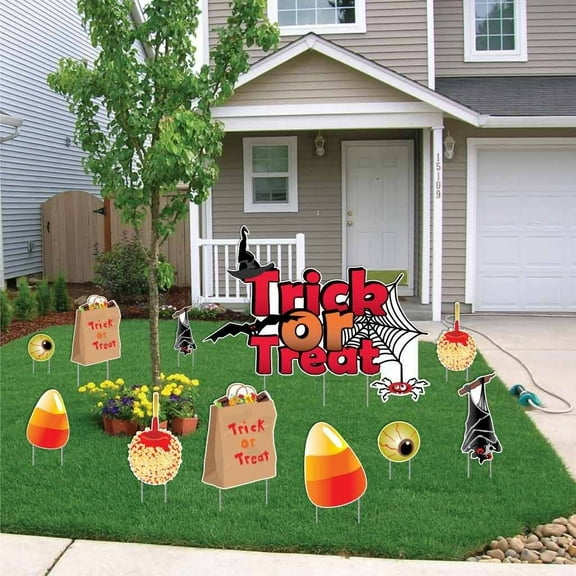 Halloween "Trick or Treat" with Tricks and Treats! Yard Decoration