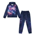 thumbnail image 5 of DISNIMO Galaxy Axolotl Hoodie Outfits for Girls 4-5 Hoodie with Pants for Boys 2 Piece Hoodie Set for Girls Pullover Hoodies And Joggers for Kids Tracksuit Set Girls Sweatshirt with Pockets, 5 of 7