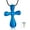 Blue, variant on Cross Urn Necklace for Ashes Cremation Jewelry Stainless Steel Keepsake Memorial Pendant Necklace for Dad/Mom/Son/Daughter/Aunt/Uncle/Sister