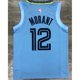 thumbnail image 3 of hot pressed nba Memphis Grizzlies No.12 Morant blue limited basketball jersey, 3 of 4