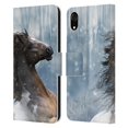 thumbnail image 1 of Head Case Designs Officially Licensed Simone Gatterwe Horses In The Snow Leather Book Wallet Case Cover Compatible with Apple iPhone XR, 1 of 6