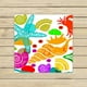 thumbnail image 1 of Toalla ABPHQTO Cangrejo 33x33 cm Playa Baño Piscina, 1 of 1