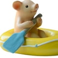 thumbnail image 6 of Fancyes Miniature Pig Figure, Miniature Pig, Garden Statue, Pig Sculpture, Pig Ornamentation, Animal Figure for Children's Room, Living Room Kayaking, 6 of 8