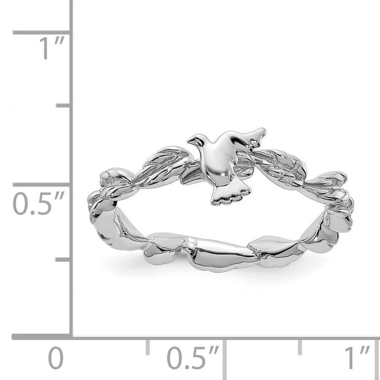 Sterling Silver Stackable Expressions Antiqued Anchor Ring Sterling Silver Stackable Expressions Antiqued Anchor Ring