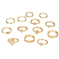 thumbnail image 2 of Anillos para mujer, regalos para mujer, anillos vintage de moda, anillo de ópalo con forma de estrella, conjunto de 13 y trece anillos., 2 of 5