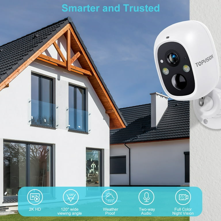 AOSU 2K Security Camera Outdoor with Color Night Vision, 5GHz & 2.4 GHz  WiFi Outdoor Security Camera Support 24/7 Recording, Wired Auto Tracking