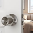 thumbnail image 4 of Versa Door Knob Satin Nickel Keyed Door Handle 10 Pack by Villar Home Designs, 4 of 9