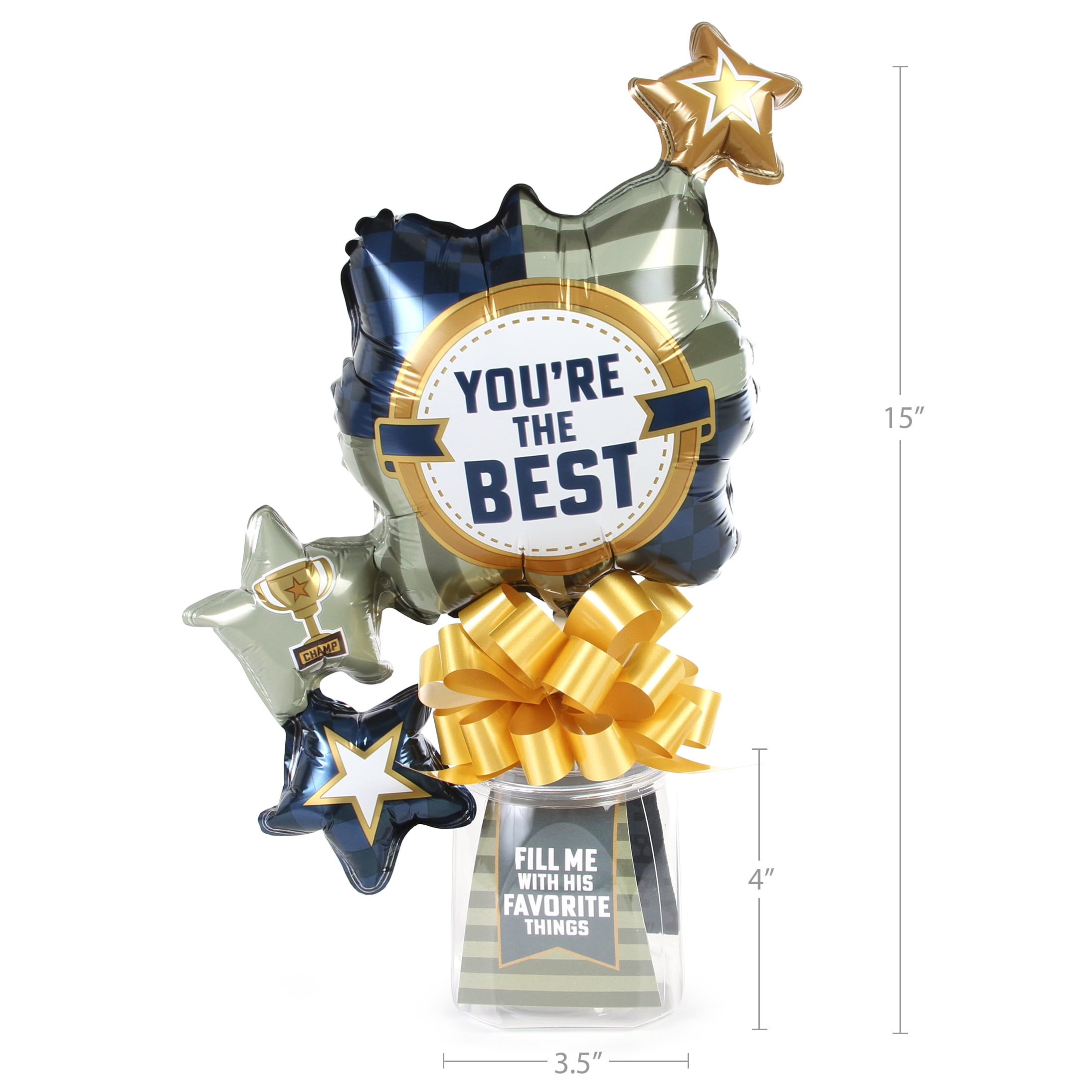 You're the Best Fillable Container Gift Set with Balloons, Father's Day by Way To Celebrate