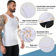thumbnail image 3 of ANYFIT WEAR Mens Slimming Shirt Body Shaper Vest Workout Tummy Control Tank Tops Abs Abdomen Undershirts, 3 of 7