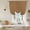 Brown, variant on Dark Brown Rattan Balloon Curtains for Bedroom/Front Door/Bathroom, Vintage Abstract Wicker Texture Tie Up Curtains 63 Inch Length Light Filtering Kitchen Curtains Shades for Windows 46"x63"