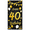 1A, variant on Black and Gold Glittery Happy 40th Birthday Banner Party Decoration Backdrop Photography Props for Birthday Parties Celebrations Events Decorations