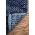 thumbnail image 5 of nuLOOM Penelope Braided Wool Navy 8' x 10' Farmhouse Area Rug, 5 of 6