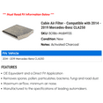 thumbnail image 2 of Cabin Air Filter - Compatible with 2014 - 2019 Mercedes-Benz CLA250 2015 2016 2017 2018, 2 of 2