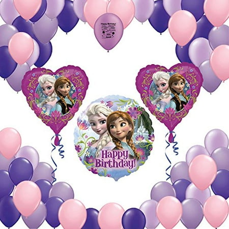 Frozen Party Supplies Balloon Explosion Elsa Anna Decoration Set - 52 Count
