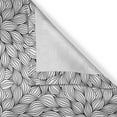 thumbnail image 4 of Ambesonne Black White Valance Pack of 2, Line Art Foliage, 54"X18", Black White, 4 of 5