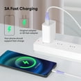 thumbnail image 5 of Dutevolns USB C Cable, 4 Pack(1.6/3.3/4.9/6.6ft) Type C Charger Cords, Nylon Braided 3A  Fast Charging Cable Compatible With Iphone 16/15, Samsung Galaxy, Violet, 5 of 10
