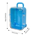thumbnail image 2 of Mini Plastic Clear Beads Storage Trolley Containers Box for Collecting Small Items, Beads, Jewelry, Business Cards, Game Pieces, Crafts (3.74 x 1.97 x 1.57 Inch), 2 of 7