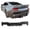 Matte Black, variant on Ikon Motorsports Rear Diffuser Compatible with 2024-2026 Ford Mustang 7th Gen S650, Rock Style Gloss Black PP Rear Bumper Valance Spoiler Air Dam Chin Splitter Molding 4PCS