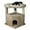Brown, variant on New Cat Condos Prestige Cat Trees Solid Wood Condo Mansion-Color:Brown