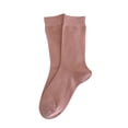 thumbnail image 2 of 1 Pair Women Socks Mid-tube Candy Color Knitted Thick Warm Elastic Anti-shrink Soft Warm Anti-pilling Anti-slip Lady Winter Socks, 2 of 8