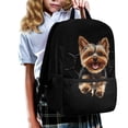 thumbnail image 3 of Uourmeti Large Capacity Backpack for Work Travel, 17 Inch Smooth Zipper School Backpack, Running Dog Pattern, 3 of 6